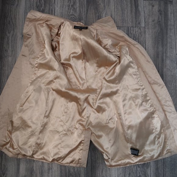 Blanc Noir Trench Coat Womens Quilted Double Breasted Button Down Jacket S - Picture 5 of 16